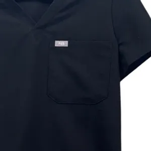 FIGS Technical Collection Womens XS Black V-Neck Short Sleeve Scrub Top FW1000 thumbnail 4