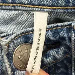 Rag & Bone Alex High Rise Straight Fit Size 27 Raw Hem Cotton Button Fly thumbnail 9