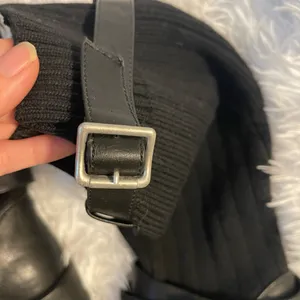 Kawaii Black Knitted socks belted Boots thumbnail 2
