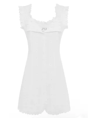 With Jean Lili mini white dress NEW thumbnail 8