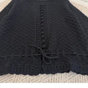 Sezane MARTIE CARDIGAN in Black, M thumbnail 4