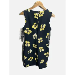 Tommy Hilfiger Sheath Dress Womens 6 Navy Yellow Floral Scuba A9SS4Z2A Preppy thumbnail 6