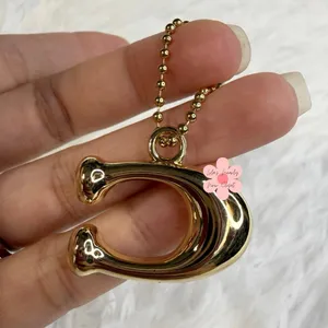 1" COACH "C" Hang Tag Key Fob Bag Charm thumbnail 2