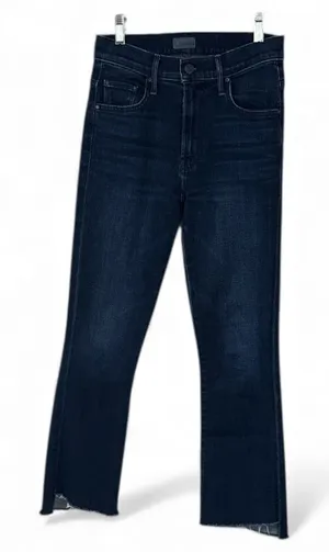 MOTHER Denim jeans the insider crop step gray movin on up stretch blue thumbnail 1
