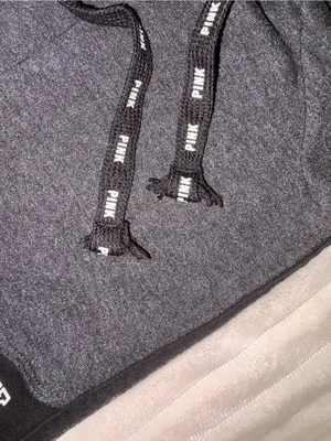 PINK Victoria's Secret Charcoal Gray Logo Yoga Jogger Leggings Size M thumbnail 6