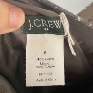 J. Crew Grey White Sleeveless Midi Dress Pocket Capsule Wardrobe Career Casual 6 thumbnail 6