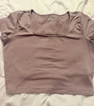 Hollister purple square neck xl top thumbnail 1