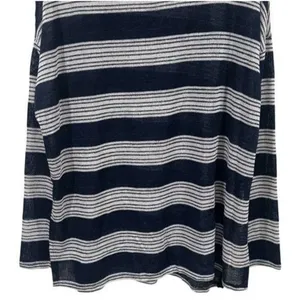 Show Me Your MuMu Stripe Lightweight Knit Long Sleeve Coastal Lagenlook Boho L‎ thumbnail 4