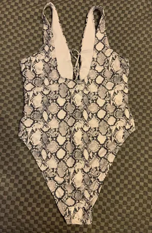 Amazon Snakeskin One Piece Bikini thumbnail 2