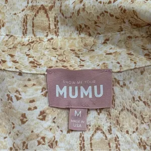 Show me Your Mumu Johns‎ Button Down Shirt in Desert Snake Beach Coastal Size M thumbnail 10