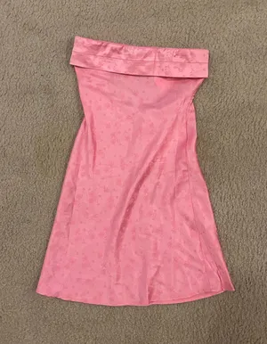 Altar'd State Callie Strapless Sheath Mini Dress pink xs thumbnail 1