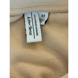 & Other Stories Terry Cotton Boxy Crewneck Sweatshirt Beige Womens Size Medium thumbnail 6