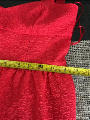 Chelsea28 Red Textured Tiered Midi Dress Size S thumbnail 6