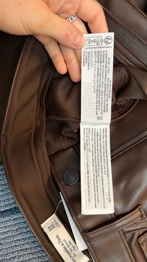 Chocolate Brown Abercrombie Vegan Leather Pants thumbnail 9