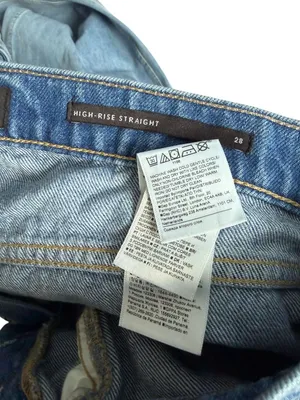 BANANA REPUBLIC High Rise Straight Leg Denim Jeans Size 28 thumbnail 12