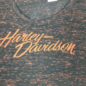 Harley Davidson‎ Short Sleeve T-Shirt Black/orange Washout Size 2XL Lafayette IN thumbnail 3