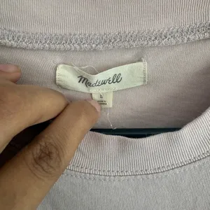 Madewell Northside T-Shirt Dress Dusty Rose Pink‎ Cotton Crew Neck Small thumbnail 3