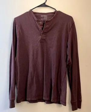 Old Navy Crewneck Top Plum Purple Woman's Small‎ Versatile Long Sleeve Shirt thumbnail 1