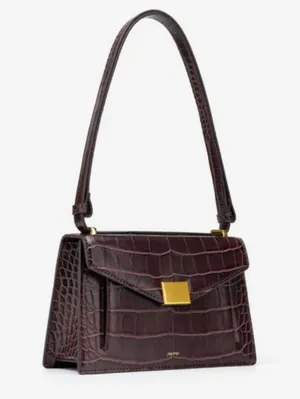 Brown Shoulder Bag Croc JW PEI thumbnail 1