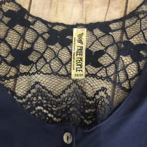 free people NAVY lace Button up top/cardigan thumbnail 6