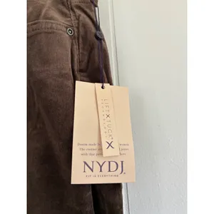 NWT NYDJ Marilyn Straight Corduroy Pants Coffee Bean Brown 22WP thumbnail 5