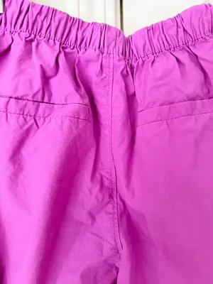 Gap Fuchsia Cargo Parachute Pants, Size XS thumbnail 7