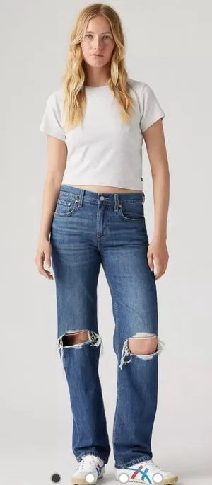 Levi’s Low Pro Women’s Jeans Breathe Out Medium Wash- Size 31 thumbnail 1