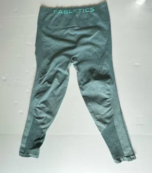 Fabletics Sync Seamless High-Waisted 7/8 Legging large washed Arctic wave green thumbnail 4