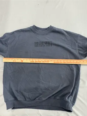 Taylor Swift Eras Tour Blue Crewneck Sweater Size M thumbnail 4