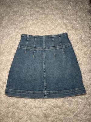 Free People Denim Skirt Mini thumbnail 7