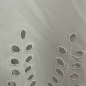 Blair size‎ XL white v neck dress large eyelet detail at cuffs and lower hem thumbnail 6