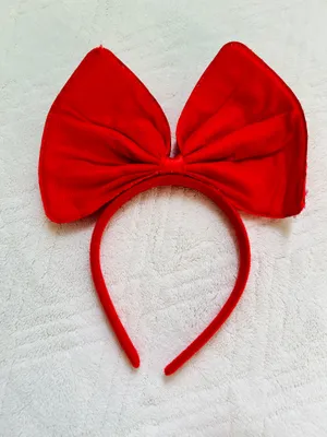red holiday christmas ho ho ho sequin bow headband thumbnail 3