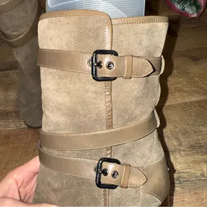 Coach Alexandra Fatigue Green Mid-Calf Bootie Olive Heeled Boots thumbnail 7