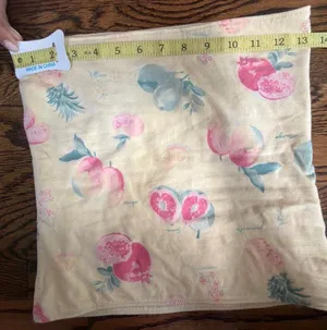 Hollister reversible yellow tube top with fruit print on one side and plain light yellow on the other side thumbnail 3