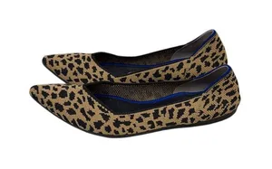 Rothy's Shoes The Point Leopard Print Knit Ballet Flats Size 6 thumbnail 1