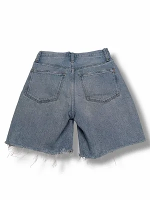 Madewell Women's High-Rise Denim‎ Mid-Length Shorts in Light Wash Size 24 thumbnail 2