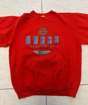 GUESS vintage red crewneck sweatshirt thumbnail 1