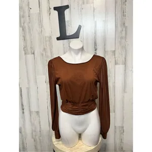 21 saints brown blouse Brown Size L thumbnail 2