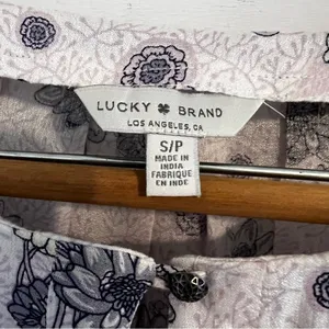 Lucky Brand Floral Peasant Blouse. Size Small. EUC thumbnail 5
