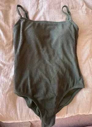 Target Green Ribbed One-Piece thumbnail 1