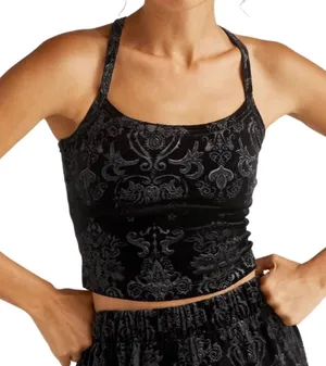 Beyond Yoga Slim Racerback Cropped Tank in Deep Bronze thumbnail 1