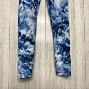 Beach Riot Sport Indigo Tie Dye Cara Printed Leggings V Crossover Waistband XS thumbnail 6