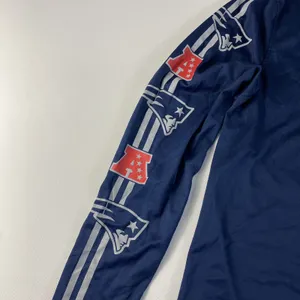 New England Patriots 1/4 Zip Shirt Mens Medium Blue Dri-Fit NFL Team Apparel thumbnail 3