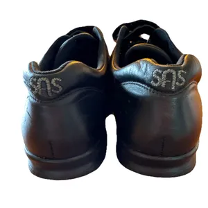 SAS Women's Size 11 M Black Leather Double Strap Hook Loop Walking Shoes EUC thumbnail 5