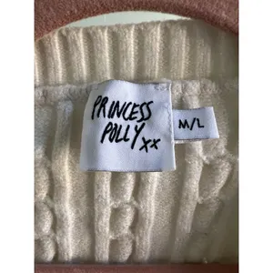 Princess Polly Sidney Cropped Cable Knit Sweater Vest White Cream M/L thumbnail 3