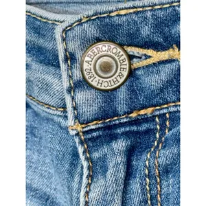 Abercrombie & Fitch Blue Denim Low Rise Skinny Jeans Womens Size 27 4 W27 x L31 thumbnail 5