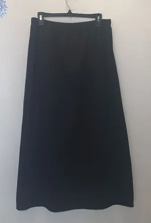 Modern Soul New Stretch Black Elastic Waist Maxi Skirt thumbnail 2