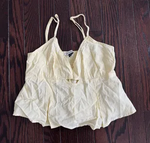 American Eagle Butter Yellow Tank Top thumbnail 1