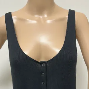 NWOT American Eagle Soft & Sexy Ribbed Black Sleeveless Peplum Top size S thumbnail 3