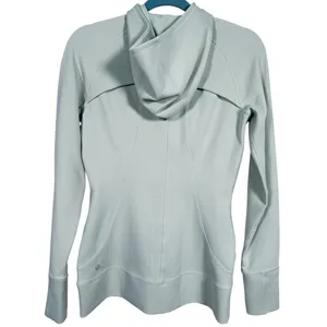 Lululemon Day Maker Full Zip Jacket Hoodie Size 6 Mint Green Yoga Athletic Gym thumbnail 3